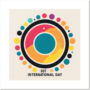 International Dot Day Retro Design Posters and Art